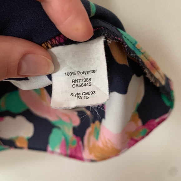 J. Crew Floral Printed Tulip Panel Tank Top - Picture 6 of 6